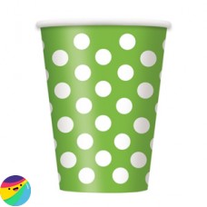 Kozarčki zeleni z belimi pikami